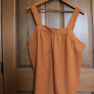 100% Cotton Sleeveless Burnt Orange Tank Top
